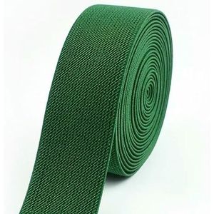 3,0 meter 10-50 mm kleurrijke elastiekjes voor bh-bandjes, stretchtape, tailleband, decoratief elastiek, naaiaccessoires, groen, 38 mm, 3,0 meter
