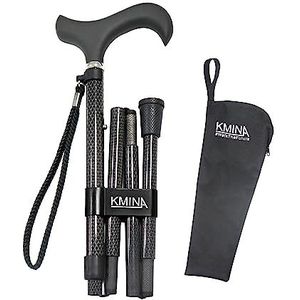 KMINA PRO - Opvouwbare Wandelstok - Koolstofvezel - Lichtgewicht - Verstelbaar voor Ouderen