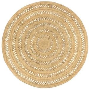 vidaXL - Vloerkleed - Gevlochten Jute - 180 cm - Handgemaakt