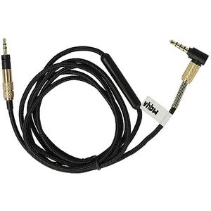 vhbw Audio AUX-kabel compatibel met Sennheiser Momentum 2.0 HD4.40 BT, HD4.50 koptelefoon, audiokabel 3,5 mm jackstekker, 140 cm, zwart