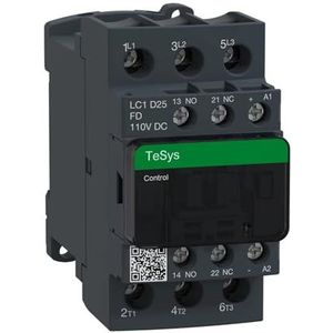 SHXSYN Zwart LC1D25FD DC contactor 25A 110V 3 NO