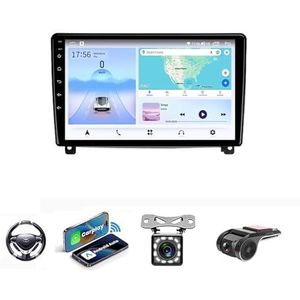 Android 13 Auto Stereo MP5 Player 9'' Screen Autoradio Voor Peugeot 407 2004-2011 Car-play Android Auto GPS-navigatie Bluetooth RDS FM AM DAB+ Radio Stuurbediening Voice Control(NF-1 4Core 1+32G)