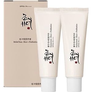 Joseon Relief Sun Cream Korean Sunscreen,50ml Joseon Sunscreen Skin Care Solution, Beauty of Joseon Sunscreen,Spf 50 + PA++++ Voedende huid voor alle huidtypes (2PCS)