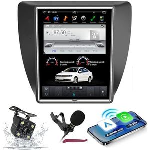 Android 15 Autoradio Navi voor VW Sagitar (2012) 10.4 ""Touchscreen Car Multimedia Player met draadloze carplay GPS-navigatie Bluetooth 5.0 HIFI FM 5G-WiFi SWC DSP MIC,8g+128g