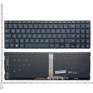 Achtergrondverlichting USLaptoptoetsenbord voor ASUS voor ZenBook Pro 15 UX535 UX535L UX535LH UX535LI UX535Q UX535QE UM535 Engels(Grey)