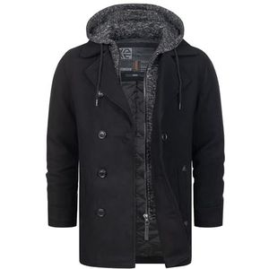 INDICODE JEANS Tussenjas 'Cliff'  donkergrijs / zwart