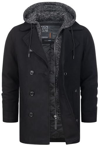 INDICODE JEANS Tussenjas 'Cliff'  donkergrijs / zwart