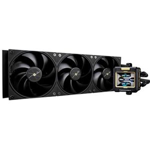 Thermalright Frozen Warframe 360 CPU-waterkoeling, 360 AIO-koeling, IPS 320 x 240 resolutie LCD-scherm, vloeibare CPU-koeler voor AMD/Intel vloeibare CPU-koeler: LGA1700/AM4/AM5.
