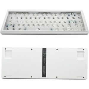 QPSJXN GAS67 Hot Swappable Mechanisch Toetsenbord met RGB Backlit Joint (Cream)