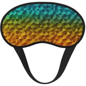 Kleurpatroon Slaapmasker Zacht Comfortabel Oogmasker met Verstelbare Strapblackout Oogslaap Schaduw Cover voor Vrouwen Meisjes Mannen Reizen Yoga Dutje Shift Werk