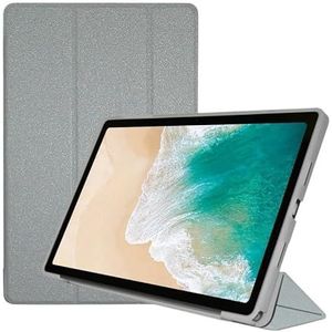 Case Compatibel Met Teclast T45HD 10.5inch 2023 Tablet Nieuwe TPU Soft Shell Fold Stand Beschermhoes(Silver)