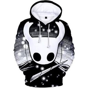 Hollow Knight Hoodie Man/Vrouw 3D Hooded Casual Sweatshirt Trainingspak Lange Mouw Hoodie Streetwear, Q2952, XL