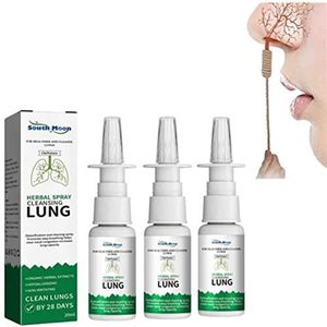 Tebinzi OnNature Biologische Lung Cleanse & Repair Neusspray PRO, OnNature Biologische kruiden-longreiniging en reparatie-neusspray PRO, spray voor rokers, heldere verstopte neuzen