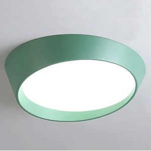 LONGDU IJzeren kunst lampenkap plafondlamp slaapkamer decorverlichting plafondlamp moderne klassieke plafondlamp plafondverlichtingsarmatuur for keuken en gang(Color:Green,Size:50cm)
