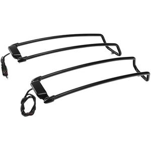 Motorfiets Bagagedrager Voor Touring Voor Road King Voor Electra Voor Street Glide FLHT FLHX 1994-2013 Motorfiets Zadeltassen Dekselrek Met Verlichting Motorcylce Bagagerek(Zwart)