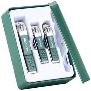 Nagelknipper Set - Groen - Hoogwaardige Huishoudelijke Vingernagelknippers - 4 Stuks