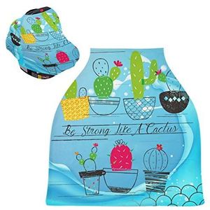 Cactus blauwe zee, groen, kinderwagen, luifel, verpleegster, auto, voor kinderen, om borstvoeding te geven, zacht, ademend, elastisch, elastisch