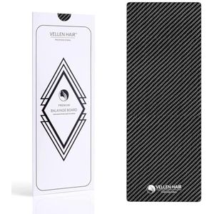 VELLEN HAIR Professionele koolstofvezel folie/Balayage Board, extra licht haar kleur board (zwart, 5.1 ""x 13.8"" inch)
