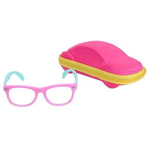 Kinderbril met blauwlichtfilter, computerbril, gamingbril, zonder sterkte, UV-blokkering, TR90-montuur, voor jongens en meisjes, leeftijd 2-6 jaar, roze, Small