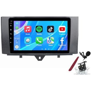 Android 14 Autoradio Navi voor B-enz Smart (2011-2015) 9 Inch Touchscreen Multimedia Speler met Draadloze Carplay GPS Navigatie FM RDS Bluetooth 5G-WiFi SWC DSP,M120s