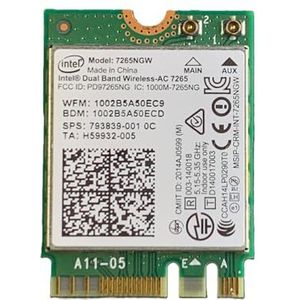 HighZer0 Electronics Wireless-AC 7265 Legacy Wi-Fi Adapter | 867Mbps WiFi with Bluetooth 4.0 | 2.4GHz & 5GHz Network Card | 7265NGW