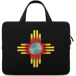 Zia Sun - Zia Pueblo - New Mexico Laptoptas Duurzame Waterdichte Notebook Draagtas Computer Tas Aktetas 15
