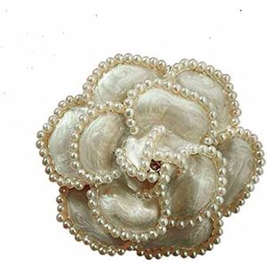 Pinnen Brooch Camellia Brooch Coat Accessories Mother Brooch Girlfriends Gift Small Fragrance Style Retro Ornament Flower Brooch Fashion Decoration