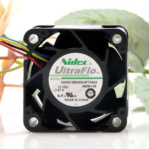 W40S12BS3D5-57T03A2 12V Chassis Power Fan 40 * 40 * 28MM 0.67A PWM Cooling Fan