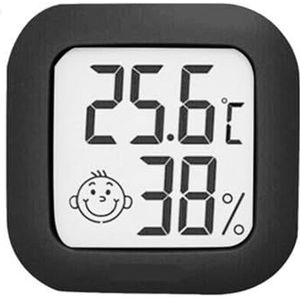 LCD Digitale Thermometer Hygrometer Binnenkamer Elektronische Temperatuur-vochtigheidsmeter Sensormeter Weerstation For Thuis Nauwkeurige Monitor(Celsius Black)