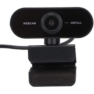 HD Computer Camera, 1080P Webcam Laptop Desktop USB Gratis Drive Autofocus Plug en Play Stereo voor Video-oproep voor Conferentie voor Live-uitzending