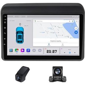 Android autoradio 2 Din geldt voor Suzuki Ertiga 2018-2020 met Draadloze Carplay Android Auto GPS Navi WiFi 9 inch met Bluetooth FM/RDS+ Achteruitrijcamera/Stuurwielbediening(C10 Pro)