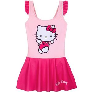 Get Trend Badpak voor meisjes, zwemjurk, tieners, badpak, kawaii, zomer, badmode, reisbenodigdheden, geschenken voor haar, Roze Hello Kitty, 9-10 jaar