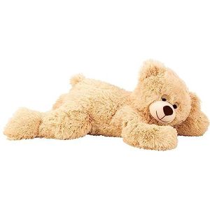 Teddybeer knuffelbeer slaapbeer 60 cm lang pluche beer knuffel fluweelzacht
