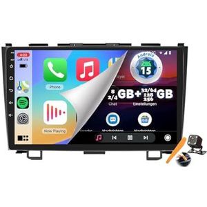 Y400s,YLOXFW Auto Stereo Android 15.0 Radio Sat Nav voor CRV 2007-2011 GPS Navi 9'' Cartablet Multimedia Video Player FM BT Ontvanger met Carplay 4G 5G WiFi DSP SWC