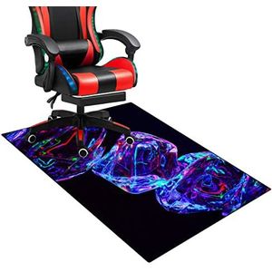 ENHS Antislip Gaming vloermat, antislip en stop lawaai, slijtvaste tapijtbeschermer, beschermt vloeren, bureaustoelmat voor tapijt en hardhouten vloer, gamerstoelkleed 160 x 200 cm