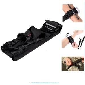 Tactische Tourniquet Met Één Hand, Nooduitrusting For Buiten Aluminium Bevestigingsstang, Lengte 106 Cm, Tijdregistratie, Afneembare Gesp(5PCS)