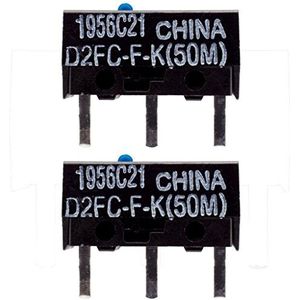 IT-Services Irro 2 x D2FC-F-K(50 m) microschakelaar reparatieset/reparatieset geschikt voor muizen van Logitech, Razer, Roccat, SteelSeries en meer