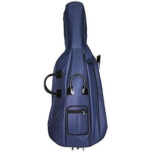 Cello Soft Case Travel Gig Bag 4/4 (Full Size) met meerdere zakken en verstelbare rugzakbanden, 20 mm dikke vulling (G)