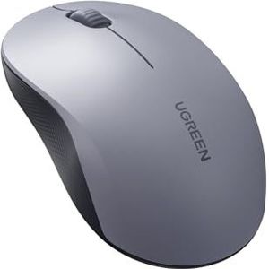 UGREEN 2.4G & Bluetooth draadloze muis, 4000 dpi, batterijduur van 18 maanden, muis voor computer, tablet en telefoon, ergonomisch voor links- en rechtshandige gebruikers