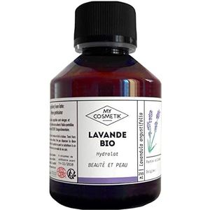 MY COSMETIK - Organische lavendelhydrosol - Bloemenwater Gecertificeerd Ecocert Biologische cosmetica - Gemaakt in Frankrijk - Kalmerend, vernauwt de huidporiën - 100 ml
