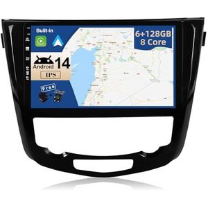 JOYX - [6G+128G] - Android 14 autoradio geschikt voor Nissan X-Trail Qashqai J11 Rouge (2014-2018) - ingebouwde DSP/Carplay/Android Auto - Camera MIC GRATIS - 10.1"" 2 Din - SW DAB Fast Boot 360 camera