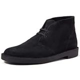 Clarks Desert Boot Bushacre 3 Chukka-laarzen voor heren, Black Sde, 42 EU