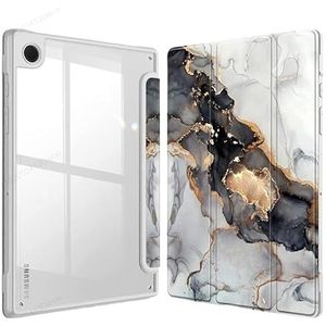 Transparante Terug Tablet Cover Geschikt for Samsung Galaxy Tab A9 8.7inch2023 A9 Plus 11inch Schokbestendige Case (Color : Cloudy Marble, Size : A9 8.7 inch)