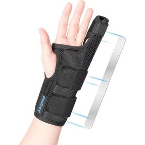 joingood Spalk voor kleine vingers, verstelbare rail voor kleine vingers, spalk voor kleine vingers, 5 handspalken in het midden voor gebroken tenen, artritis, spalk voor kleine vingers, links, maat L