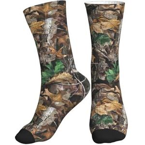 PPHGUT Koude Boom Camouflage Print Volwassenen Mid Tube Sokken Ademend Sport Running Gym Training Jogging Activiteiten, 1 zwart, One size