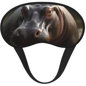 Hippo Slaapmasker voor zijslaper, lichtblokkerende nachtmaskers voor slapen oogmasker voor vrouwen mannen oogbedekking zachte comfortabele oogschaduw voor reizen, dutje