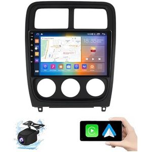 Android 13.0 2 Din Autoradio 10"" Touchscreen Auto Stereo Voor Dodge caliber 2009-2013 Met Draadloze Carplay Android Auto GPS Navigatie AHD Omgekeerd Beeld Stuurwielbediening(P5(4G+64G))