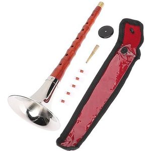 Suona Instrument Muziekinstrumenten Hout Mahonie Traditioneel Etnisch Blaasinstrument Suona voor beginners (Color : F key)