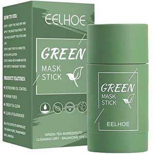Groene theestick - Natuurlijke Comedondrukker Groene Thee Masque Stick, Kalmerende Huid,Hydraterende gezichtsreiniger voor alle huidtypes Dames Heren Ximan