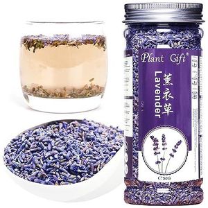 Plant Gift Lavender Tea Perfect For Tea. 薰衣草 100% pure natuurlijke lavendelbloemen gedroogd voor bakken, baden. Premium grade gedroogde lavendelbuds 50G